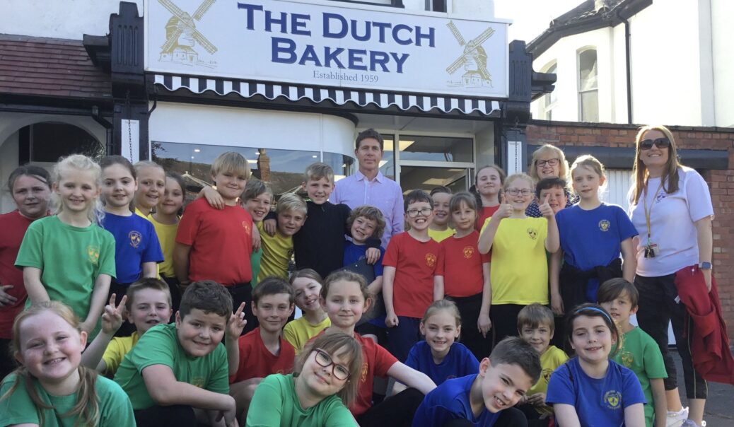 120 children from Farnborough Road Junior school were lucky to become bakers for the morning at The Dutch Bakery in Birkdale