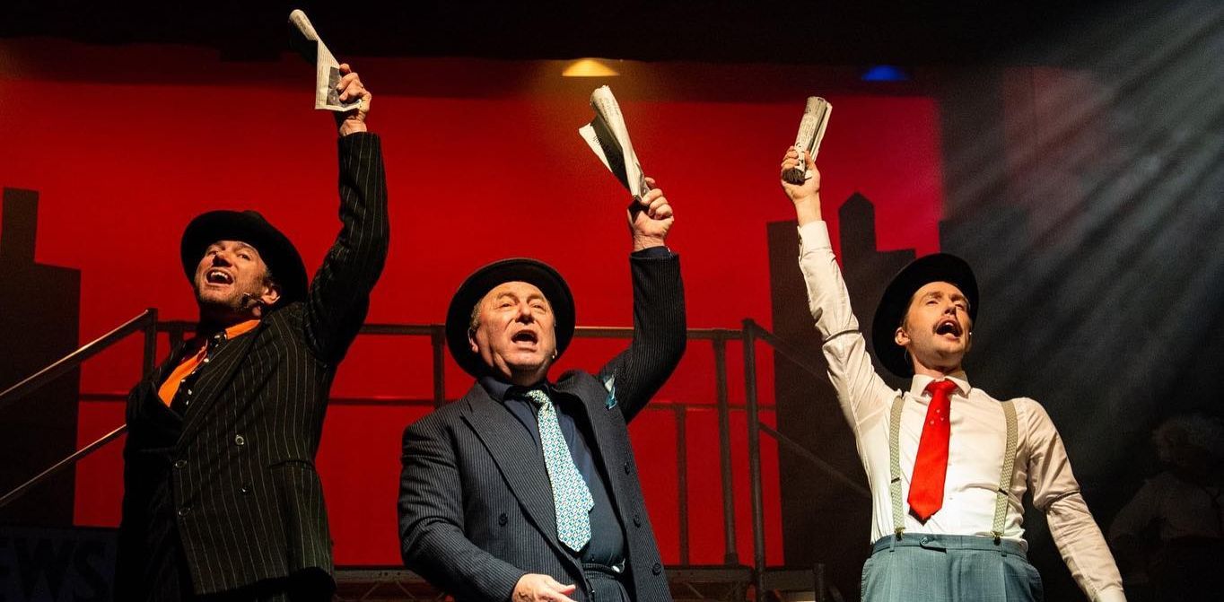 Benny, Nicely Nicely and Harry in Guys and Dolls. Photo by Acceber Pictures