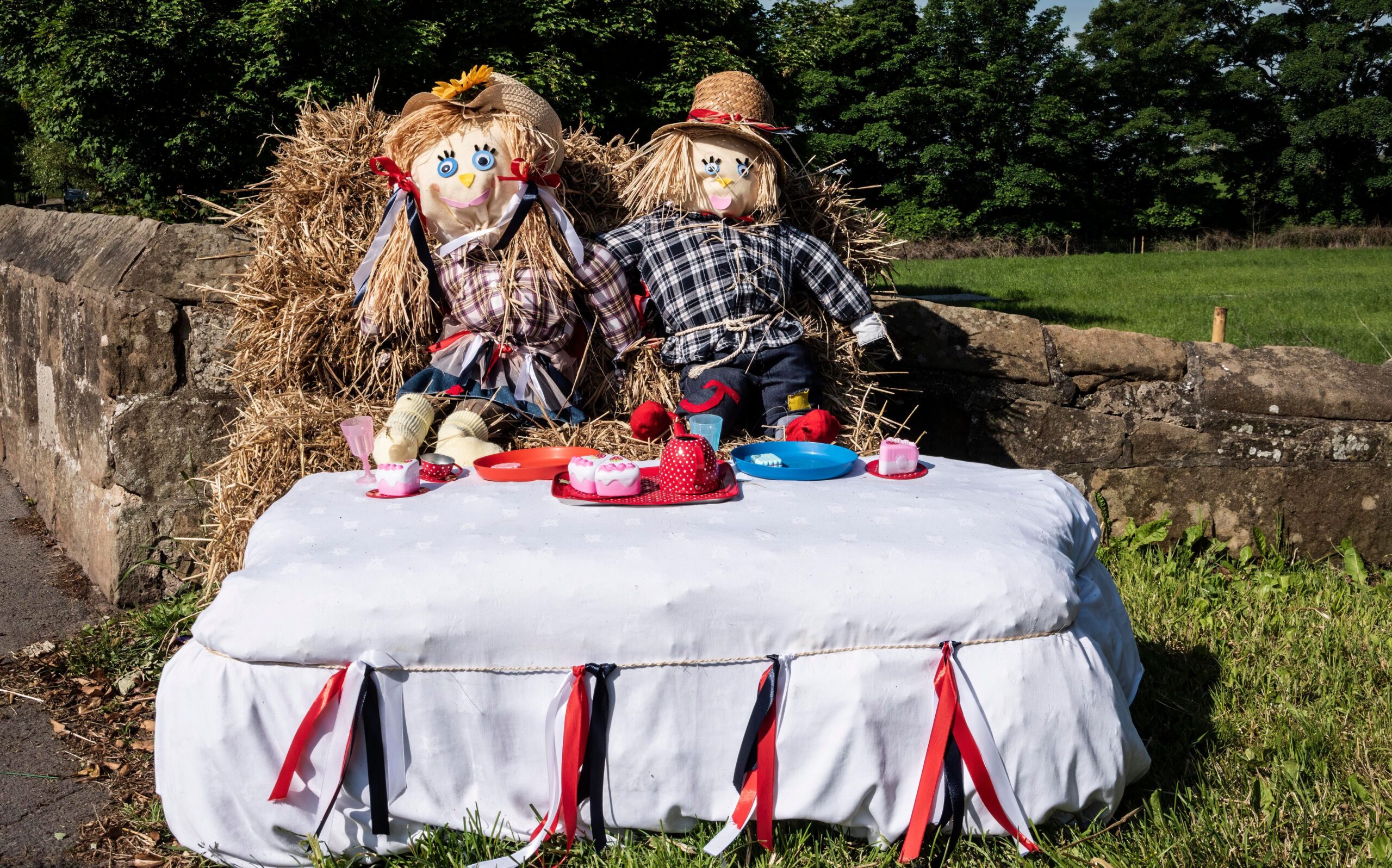 Scarecrows in the Halsall Scarecrow Trial