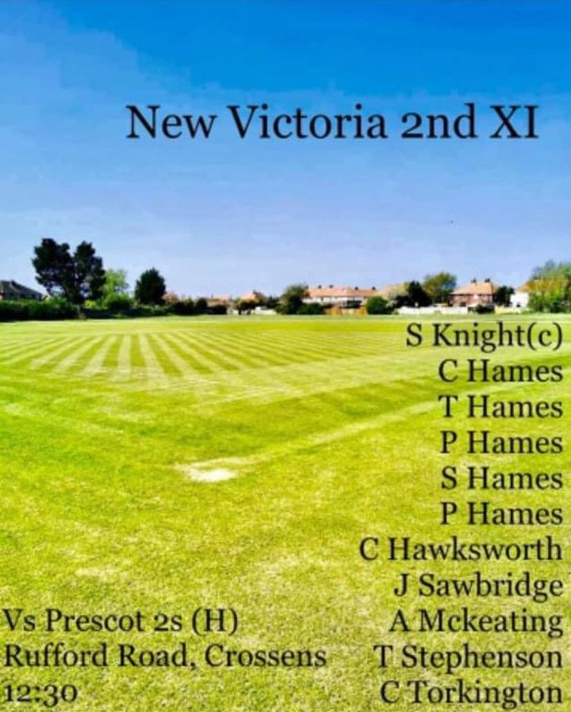 Six members of the Hames family were on the teamsheet in a game for New Victoria Cricket Club Second XI against Prescot & Odyssey Second XI at Crossens Recreational Ground, on Rufford Road in Crossens in Southport. Peter Hames (left) and Steven Hames (right) opened the batting