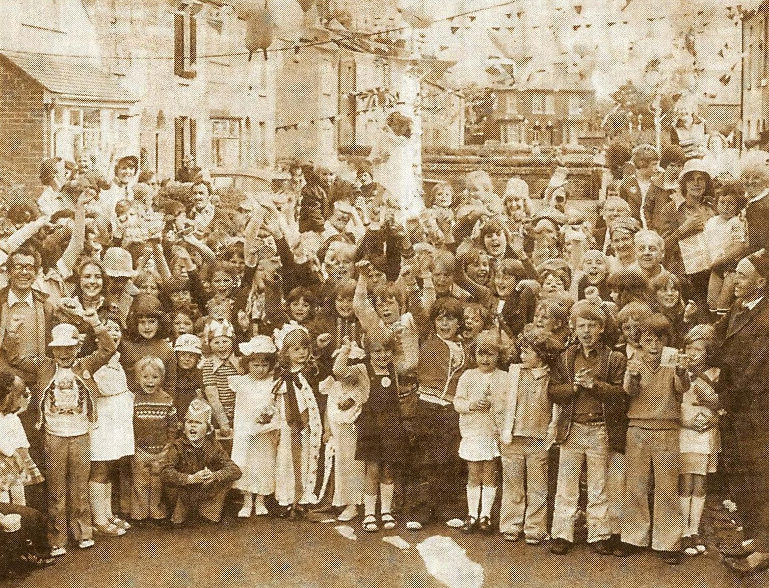 A royal street party in Grove Street in Southport