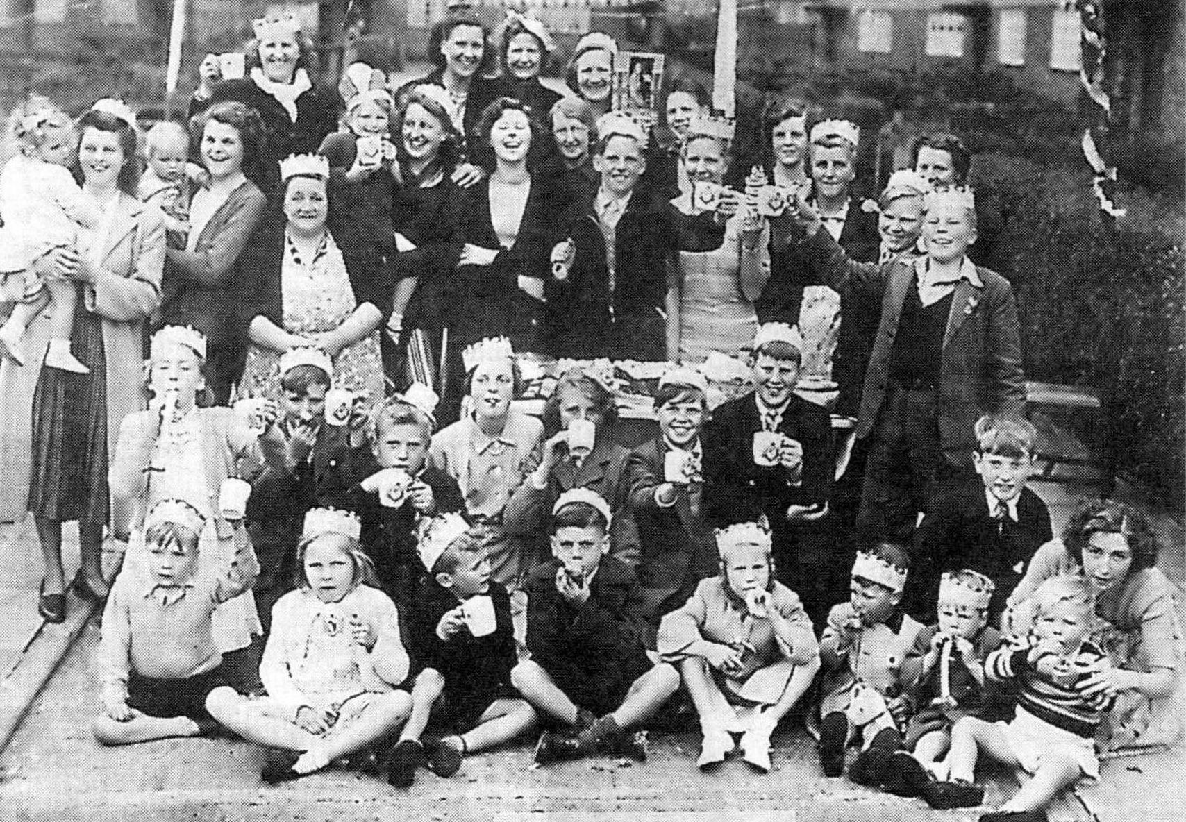 A Coronation street party in Central Avenue in Birkdale in Southport