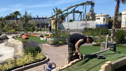 ITV’s Love Your Garden star Matt Leigh helps create stunning new Viking attraction at Southport Pleasureland
