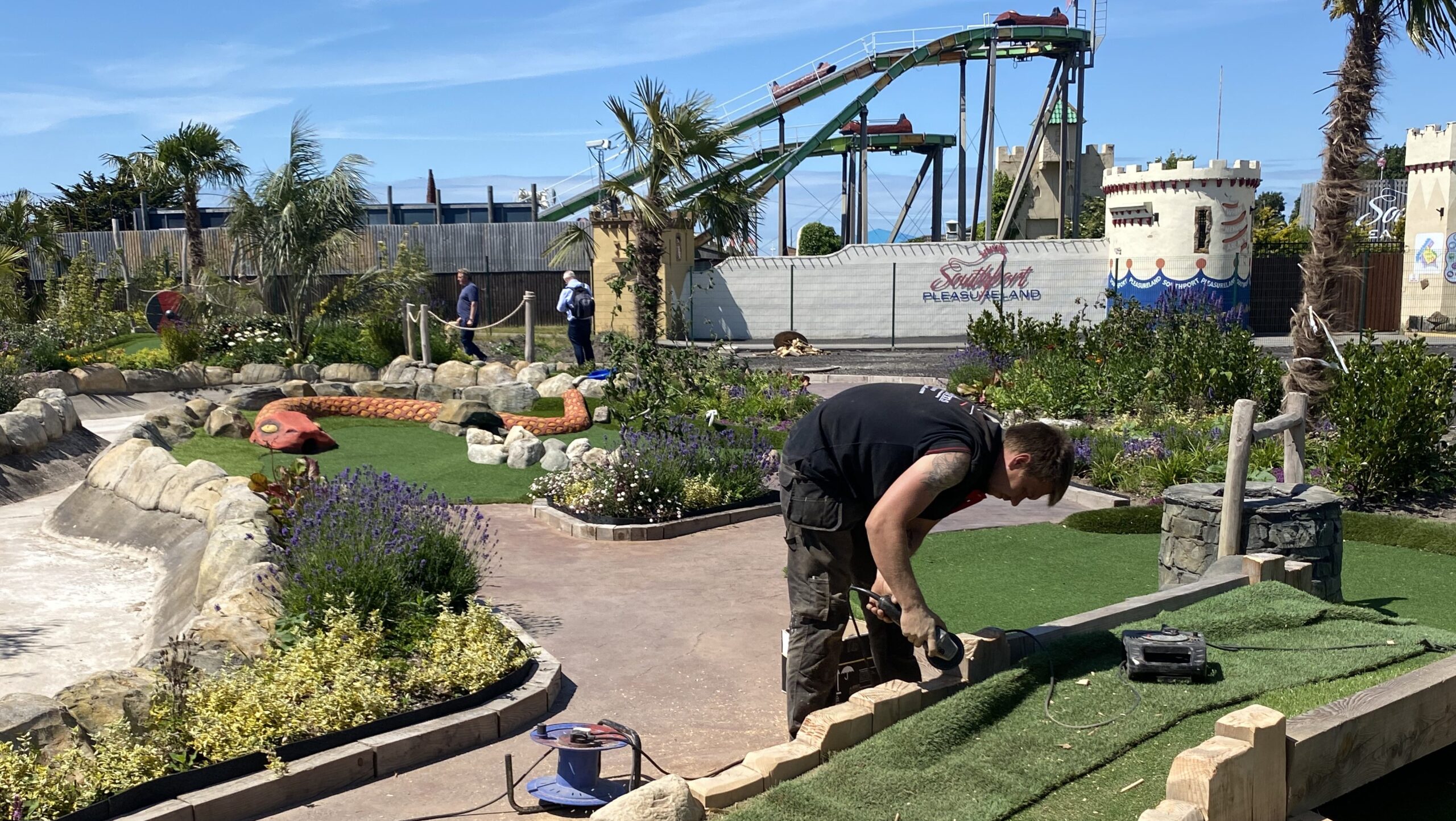 Celebrity TV gardener Matt Leigh has been helping to create an exciting new attraction on a different scale at Southport Pleasureland