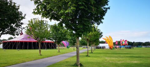 Victoria Park in Southport ready to host the Save The Rave Festival and Look-A-Like Tribute Festival