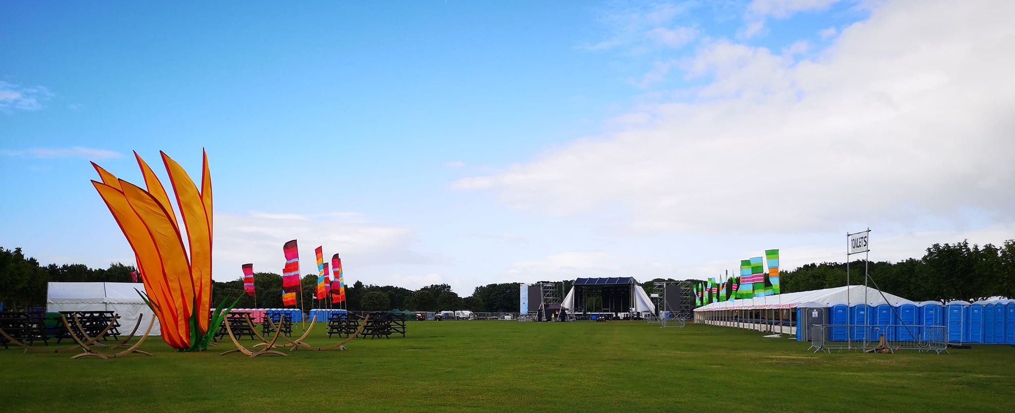 Victoria Park in Southport is all set for the Seaside Weekender. Photo by Alan Adams
