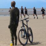 Southport FC players have been doing pre-season training on Crosby Beach. Photo: Southport FC