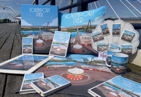 Southport Pier celebrated with stylish new souvenirs unveiled by Silcock’s
