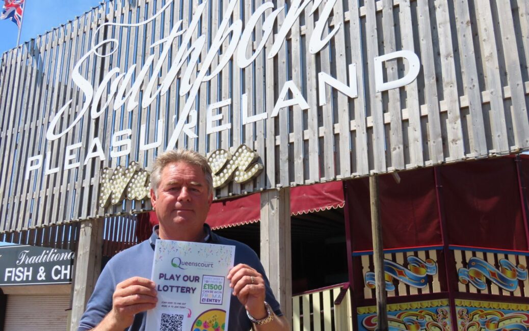 Norman Wallis CEO of Southport Pleasureland is backing the Queenscourt Lottery. Photo by Andrew Brown Media