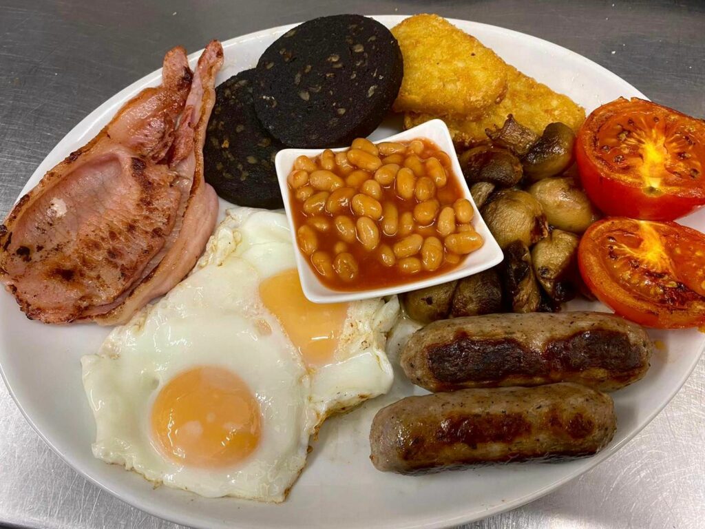 A full English breakfast at Ra Bar at 645-647 Lord Street in Southport. Photo by Scott Jones