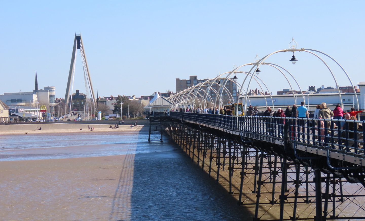 A scenic picture of Southport Pier in Southport. Photo by Andrew Brown Media