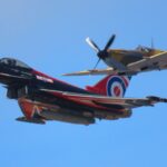 The Typhoon and Spitfire at Southport Air Show. Photo by Andrew Brown Media