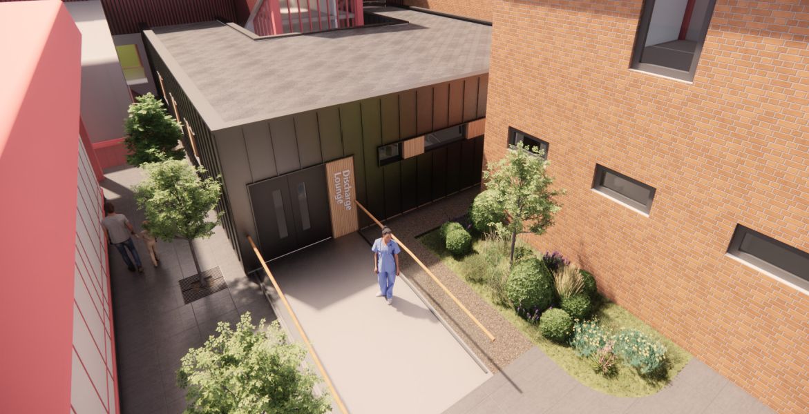 A planning application has been submitted for a new Discharge Lounge at Southport and Formby District General Hospital on Town Lane in Kew in Southport