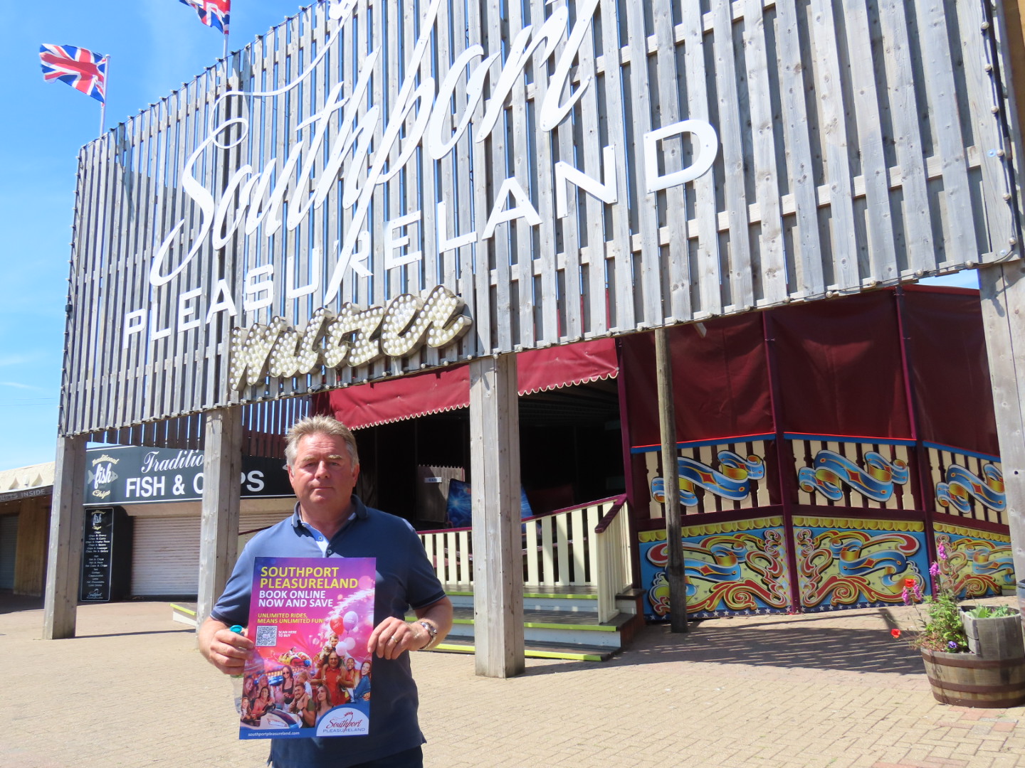 Southport Pleasureland CEO Norman Wallis. Photo by Andrew Brown Media