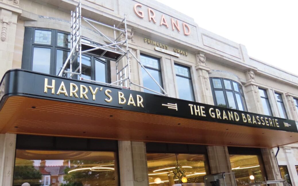 Work is taking place at The Grand on Lord Street in Southport. Photo by Andrew Brown Media