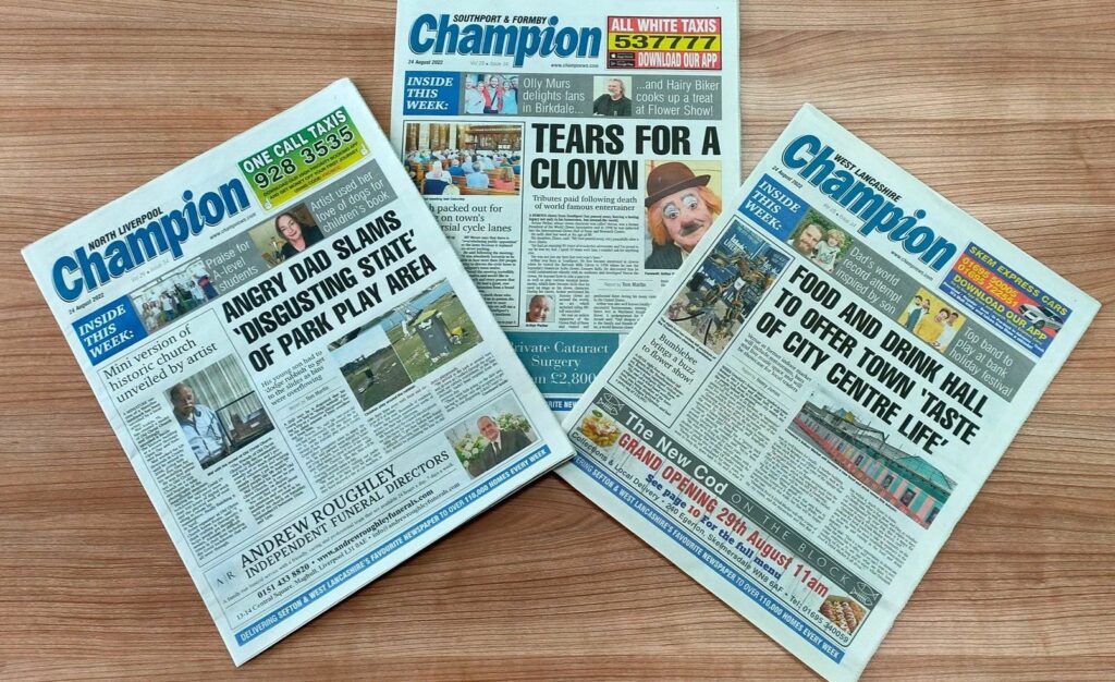 The final editions of Champion Newspapers on Wednesday 24th August 2022