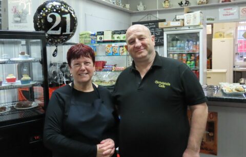 Owners of the Cleveland Cafe in Southport celebrate 40th wedding anniversary and 21 years owning the cafe