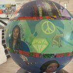 A stunning globe created by people in Southport to promote racial justice has now taken pride of place in The Atkinson on Lord Street in Southport. Photo by Claire Brown of Andrew Brown Media