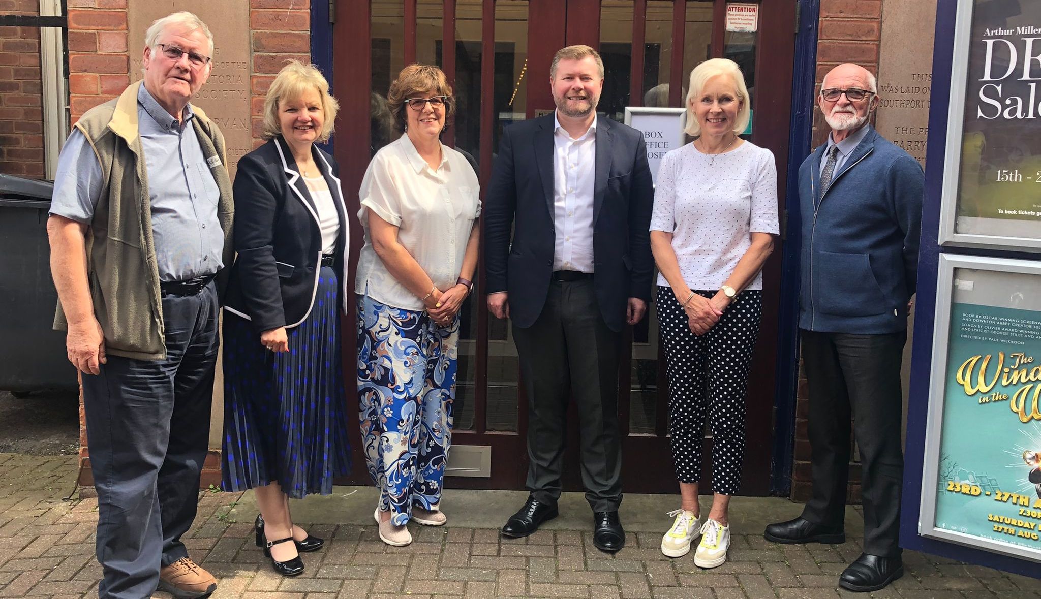 Damien Moore MP has visited the Little Theatre in Southport and met with members of the Southport Dramatic Club (SDC) in the middle of an exciting summer of popular performances for the group