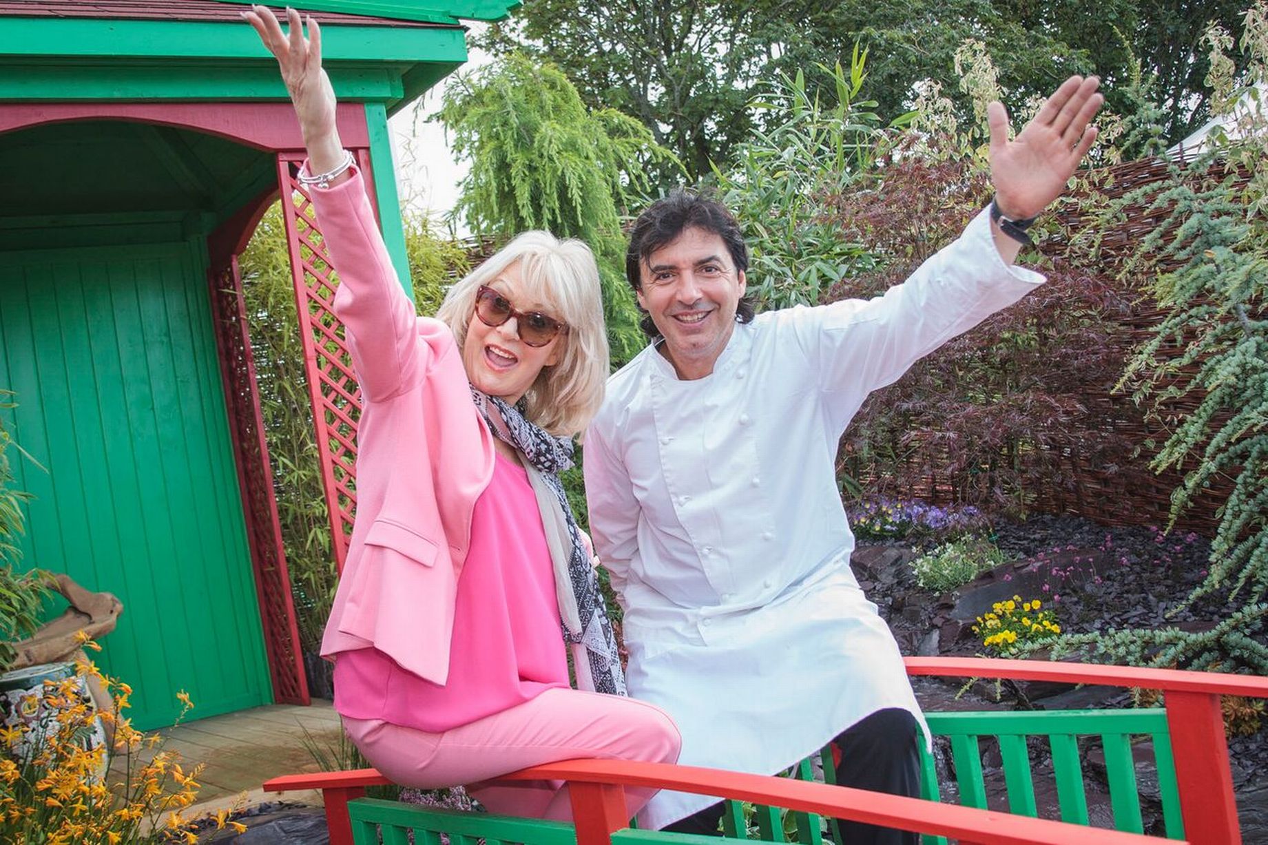 Sherrie Hewson and Jean-Christophe Novelli at Southport Flower Show 2015 Photo by Graham Moreton of Tarleton Photography