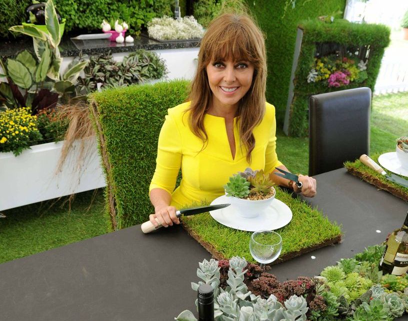 The opening day of the 2013 Southport Flower Show in Victoria Park, Southport. Carol Vorderman who officially opened the show pictured in the Living Kitchen