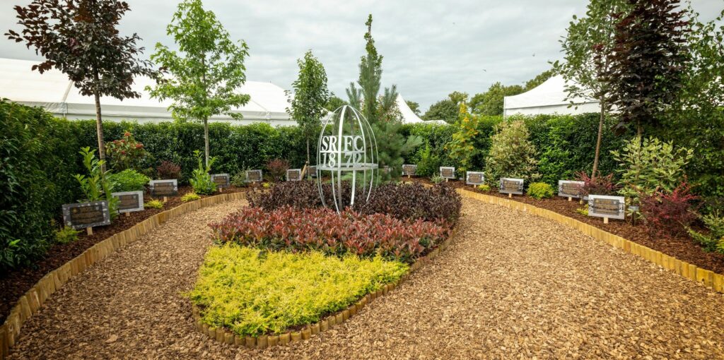 Southport Rugby Football Club has created a special Show Garden at the 2022 Southport Flower Show in its famous red, black and amber colours to celebrate the clubs 150th anniversary. Photo by Angus Matheson of Wainwright & Matheson Photography