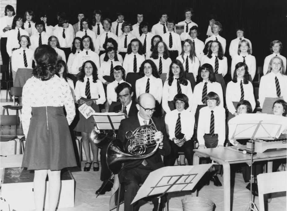 An old photo of Formby High School