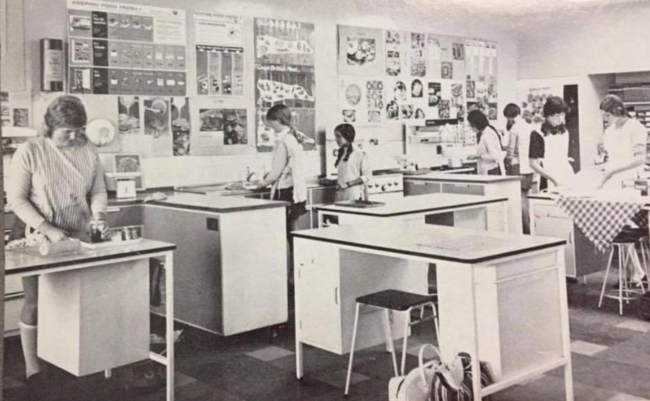 An old photo of Formby High School