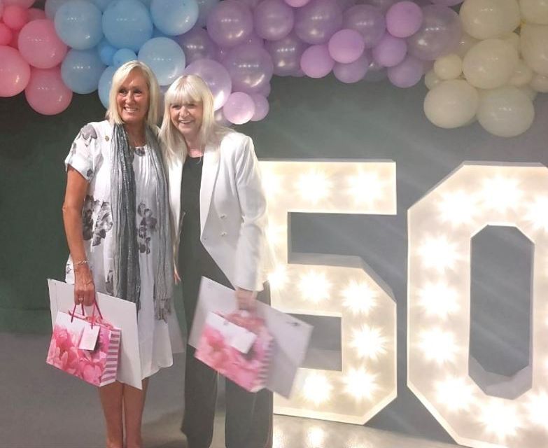 Customer Assistants June Blakeley (left) and Pamela Till (right) have celebrated working for 50 years at the Marks & Spencer store in Southport town centre
