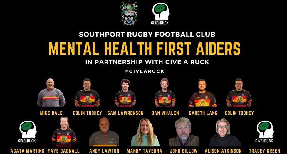 Southport Rugby Football Club has announced its newest winning team - of mental health first aiders
