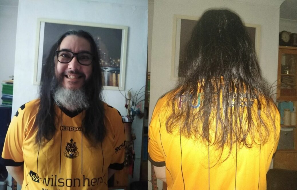 Southport FC Steve Roberts is inviting people to support his forthcoming charity head and beard shave, which he is doing during a Home game to raise money for the Royal Signals Fund