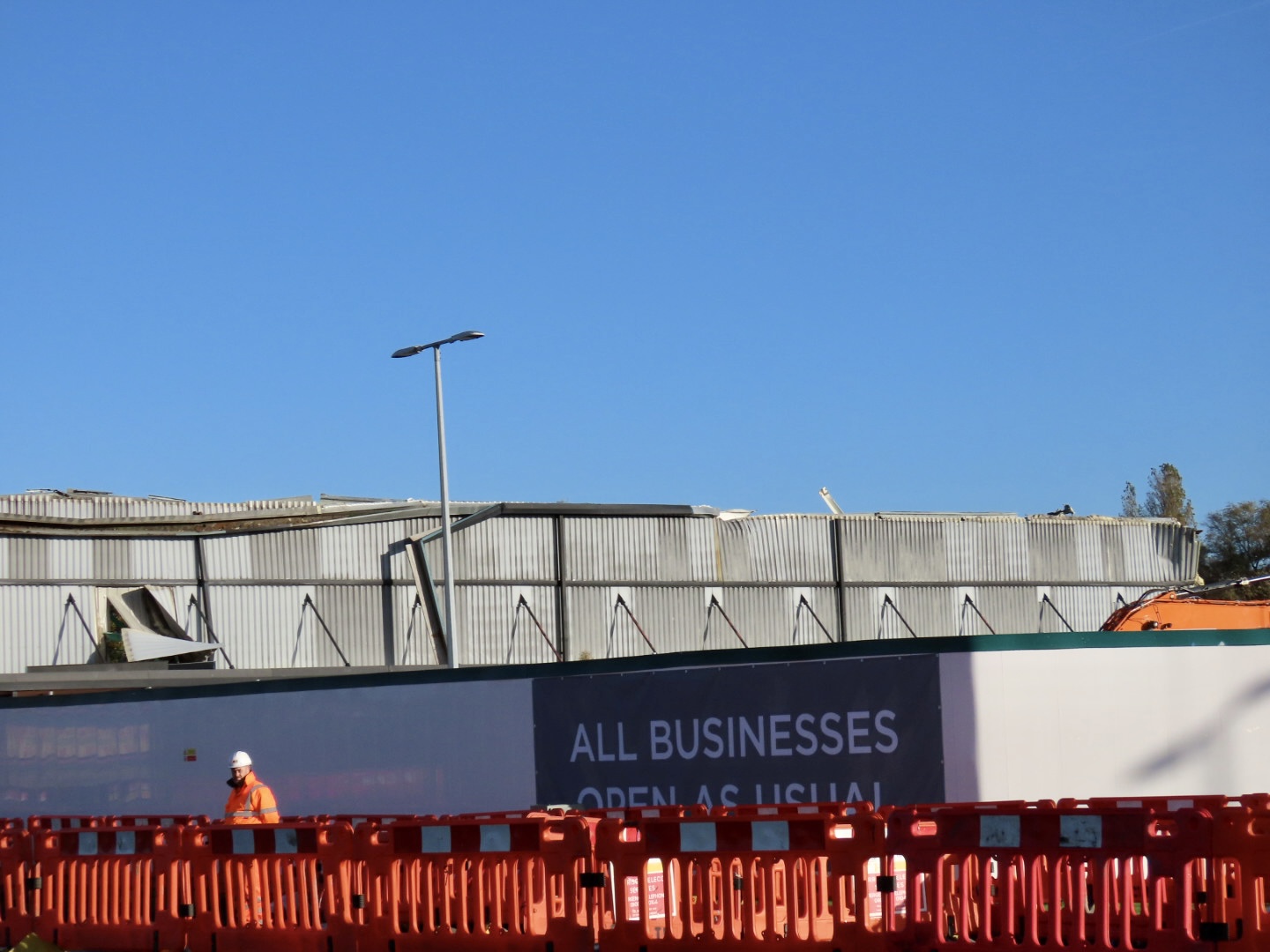 The former Homebase store at Meols Cop retail park is being demolished to make way for a new Sainsburys superstore. Photo by Andrew Brown Media