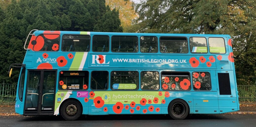 Arriva is offering free bus travel to past and present members of the Armed Forces on its services throughout the regions on Sunday 13 November.