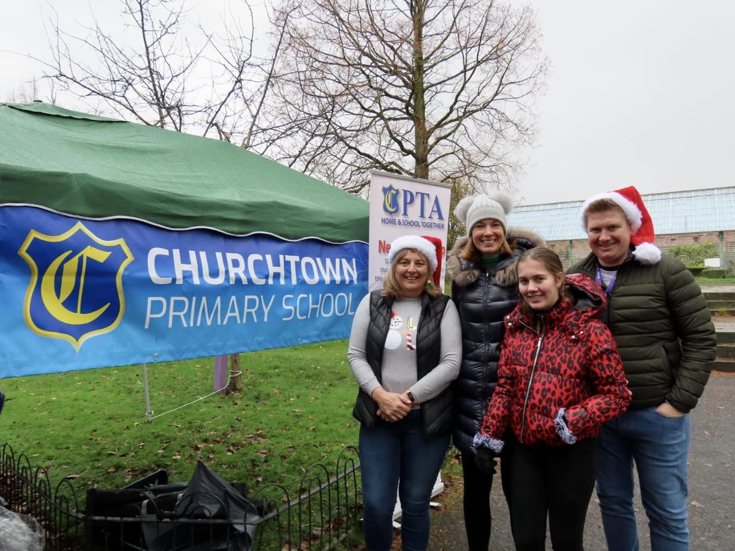 Crowds enjoyed the Botanic Christmas Fair at Botanic Gardens in Churchtown in Southport. Staff from Churchtown Primary School. Photo by Andrew Brown Media