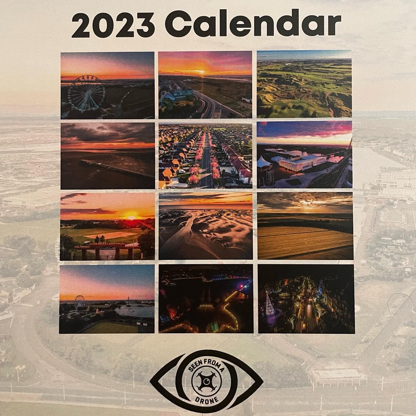 The 2023 Calendar by Seen From A Drone is now on sale, featuring iconic aerial scenes of Southpor