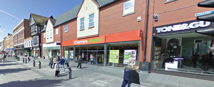 Chapel Street in Southport town centre in May 2011. The Currys and Toni&Guy stores