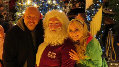 The Grand in Southport celebrates Christmas lights switch on with singers, carols and Santa