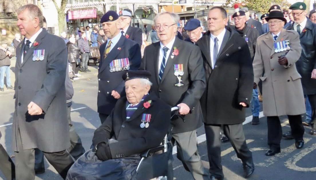 The Remembrance Sunday parade and service in Southport. Photo by Andrew Brown Media