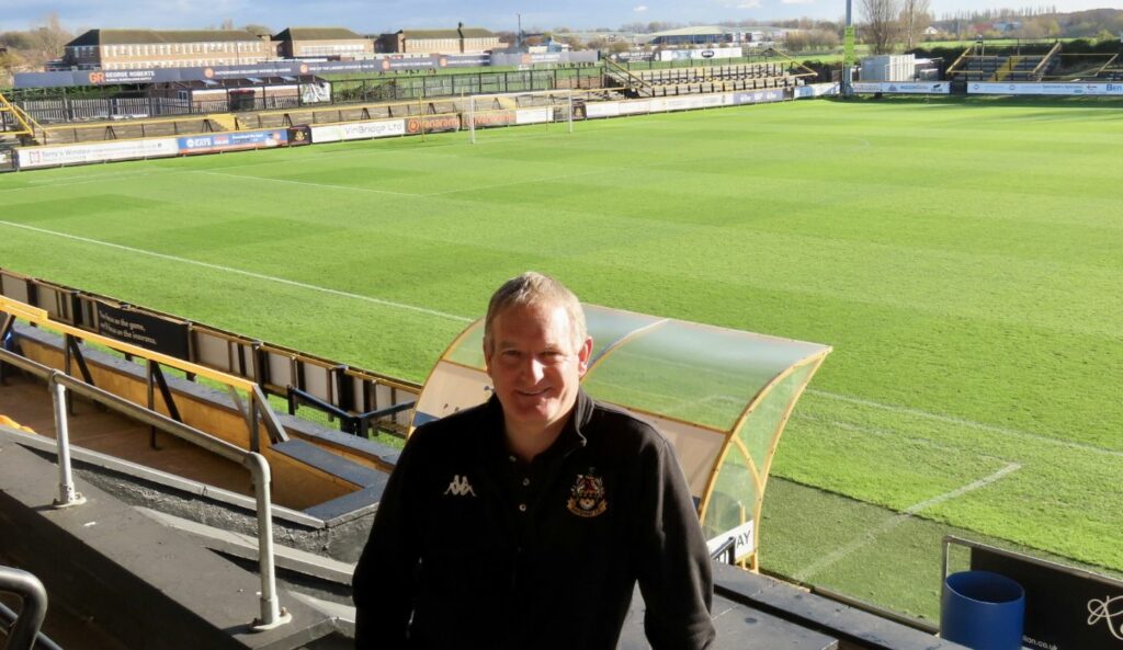 Southport FC Head of Commercial and Operations Steve Dewsni. Photo by Andrew Brown Media