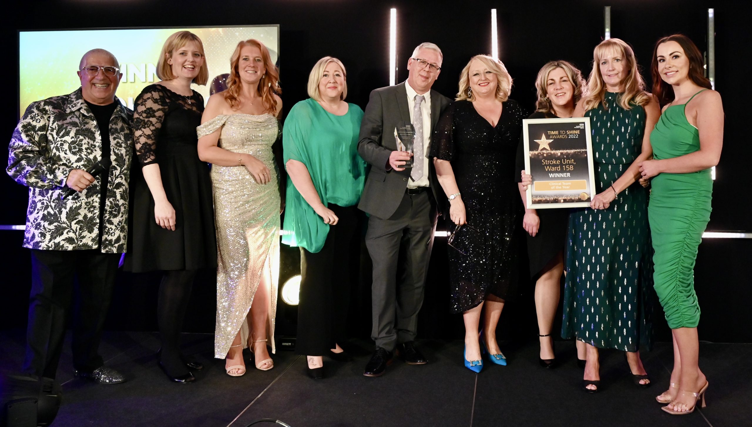 NHS heroes from across Southport and Ormskirk Hospital NHS Trust have been honoured at the 2022 Time to Shine Awards. The Stroke Unit, Ward 15B won the Clinical Team of The Year award