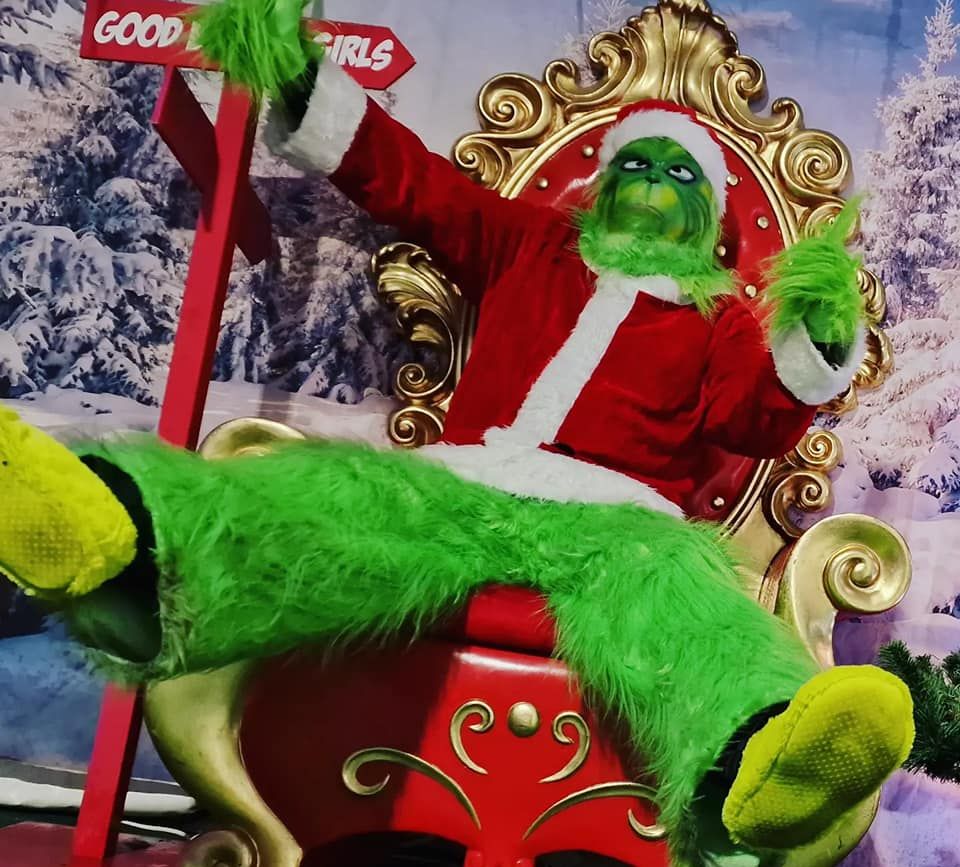 The Grinch at Ice Skating Southport