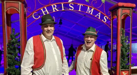 Ice skating brings Christmas magic back to Southport in heated Bavarian themed marquee