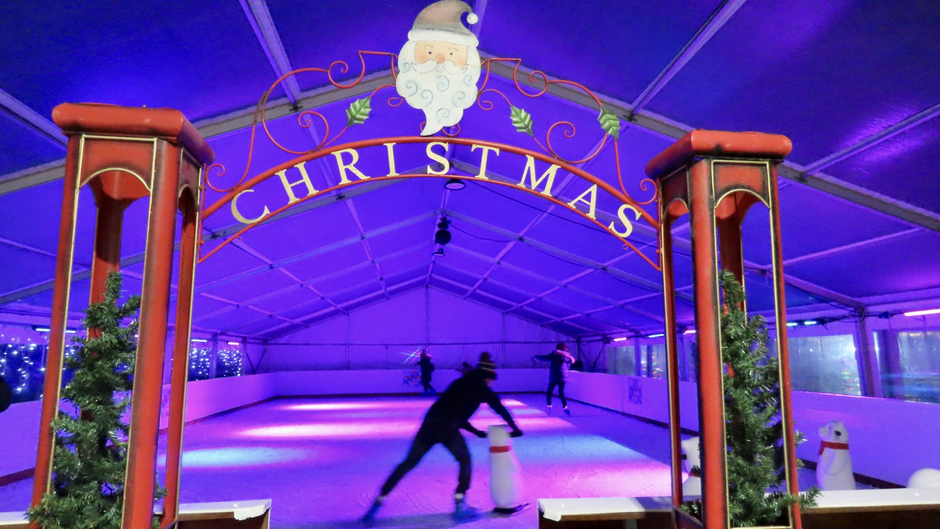 An ice skating rink, run by Ice Skating Southport, has opened at Victoria Park in Southport. 