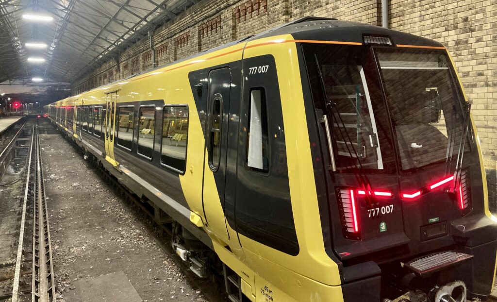 A new Merseyrail train at Southport Train Station. Photo by Andrew Brown Media