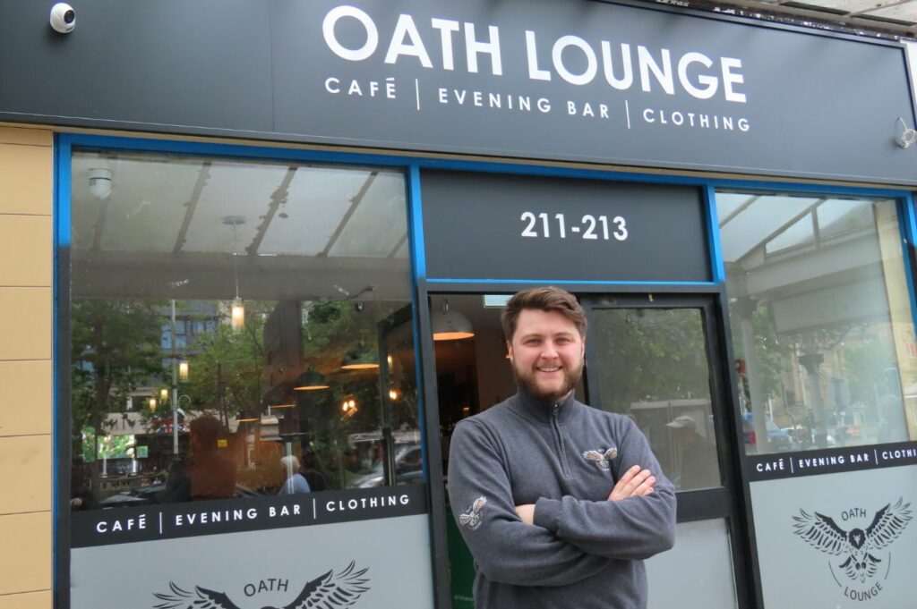 Owen Simmons, the owner of Oath Lounge on Lord Street in Southport. Photo by Andrew Brown Media