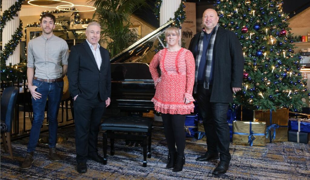 Launching the Pride Of Sefton Awards are (from left): Southport BID Head of Operations Luke Randles; Stand Up For Southport Founder Andrew Brown; Mikhail Hotel and Leisure Head of Marketing and Communications Amanda Provan; and Mikhail Hotel owner Andrew Mikhail. Photo by Dave Brown Photography