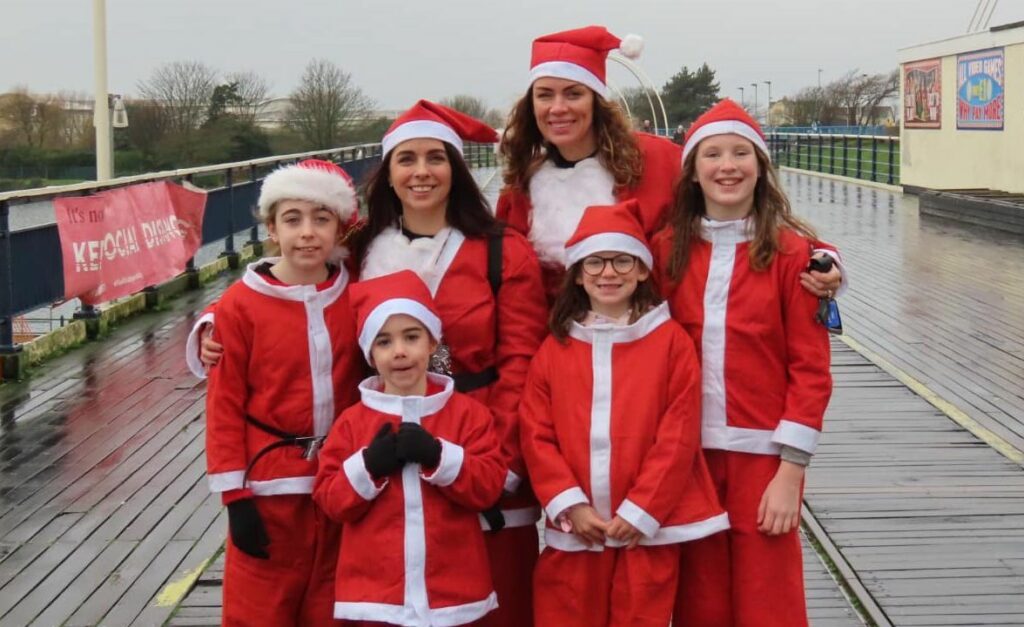 The 2021 Southport Santa Sprint for Queenscourt Hospice. Photo by Andrew Brown Media
