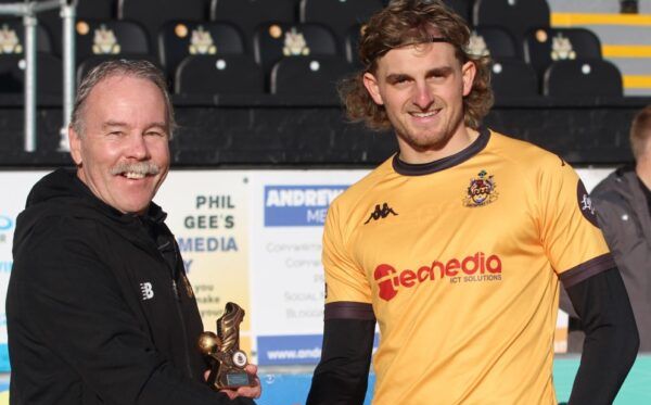 Jack Bainbridge was voted Southport FC November Player Of The Month by our supporters.