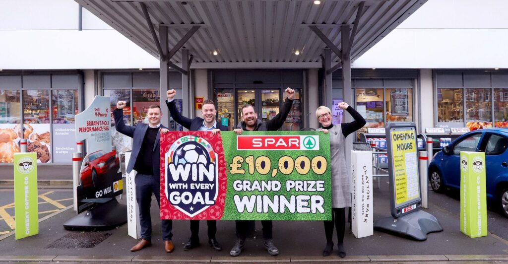 Paul Gardner from Southport has won £10,000 cash in time for Christmas through SPAR's Win With Every Goal promotion