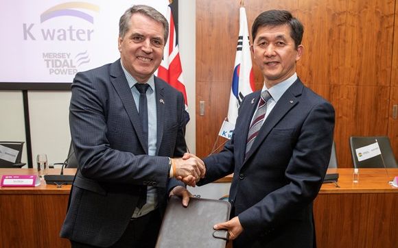 Liverpool City Region Mayor Steve Rotheram has signed an agreement with Jeong Kyeongyun, Vice President of Korea Water Resources Corporation, known as K-water, to co-operate and share lessons that could help the region develop the worlds largest tidal power scheme on the River Mersey